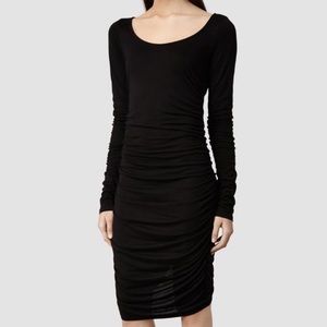 All Saints Milla Rouched dress